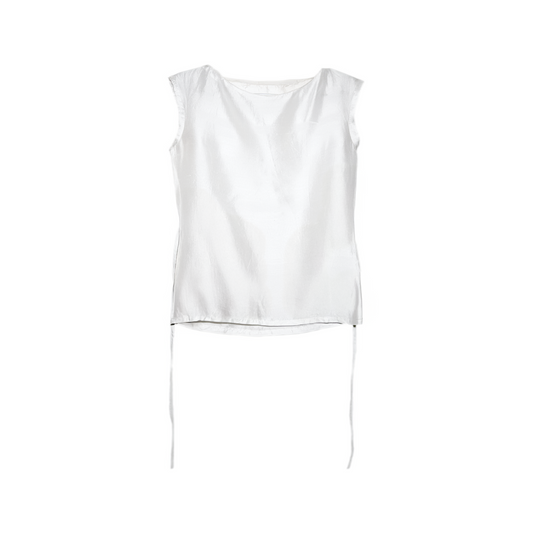 SILKND — Dupion Silk Top in Ivory